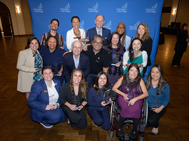 D&I Impact Award winners with President Harris