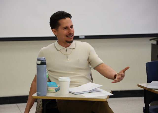 Dr. Greg Prieto in the classroom 