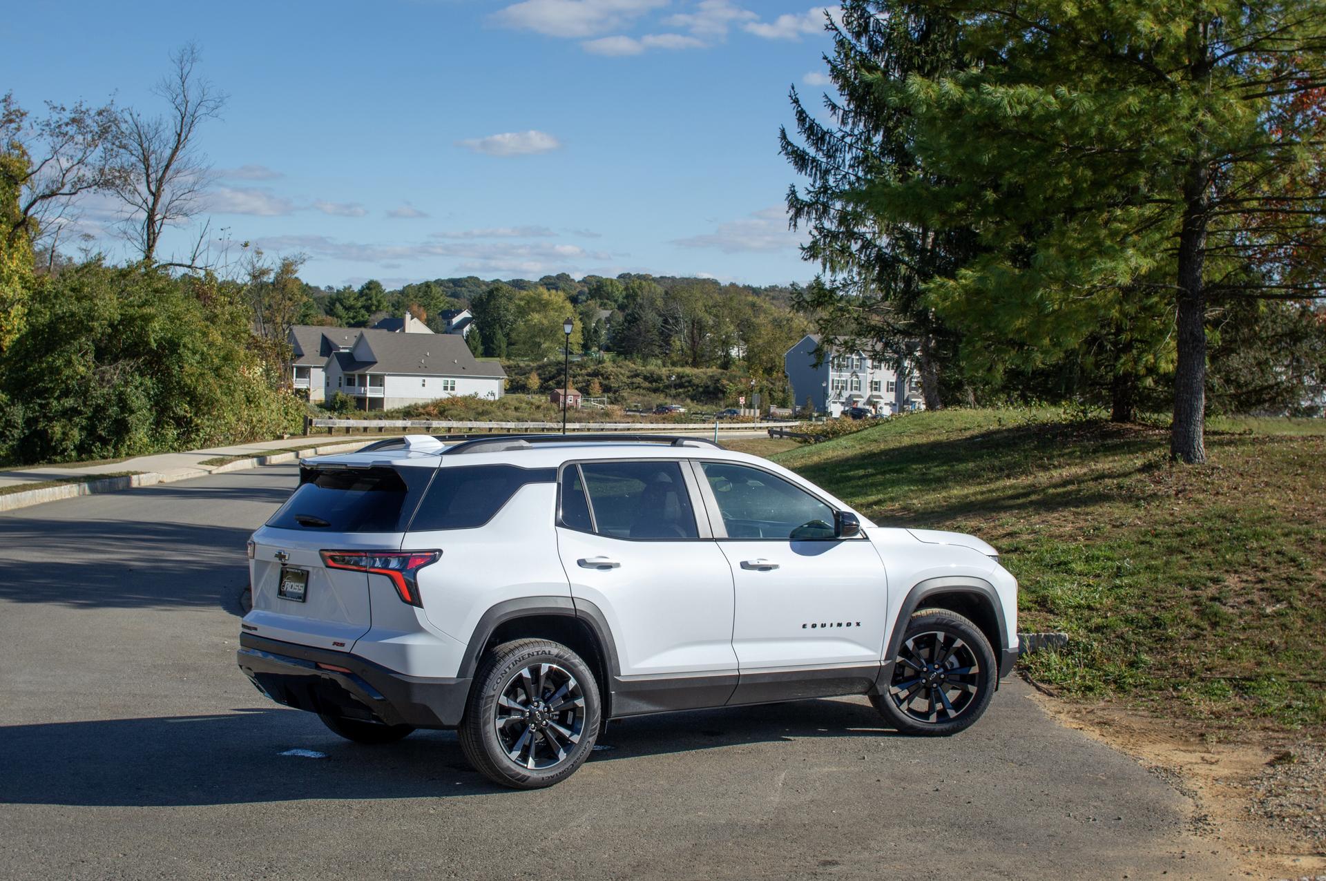 Interior and exterior view of the 2026 Chevrolet Equinox with digital display and turbocharged performance at Rossi Chevrolet GMC Washington NJ