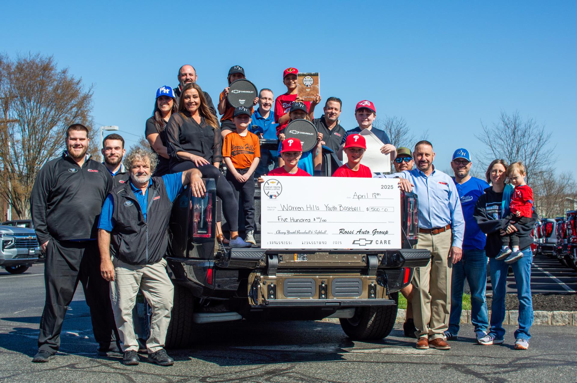 Rossi Chevrolet GMC supporting Washington NJ youth sports with community sponsorship