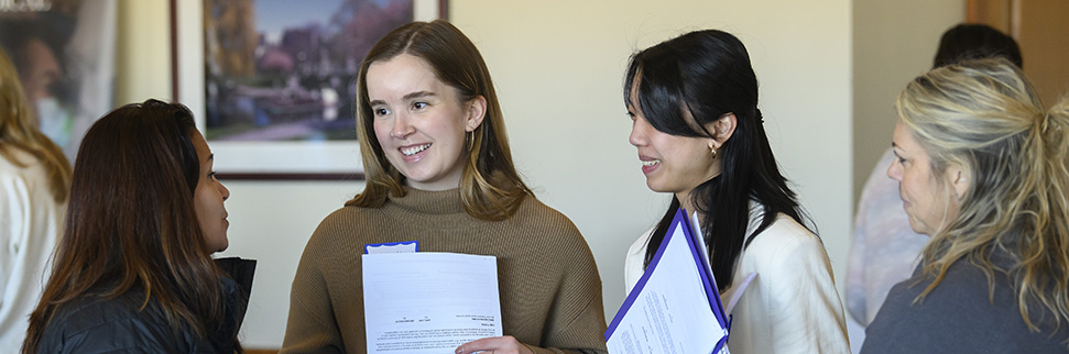 Students at the Social Recruitment Fair
