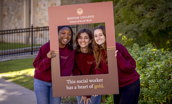 BCSSW students on campus