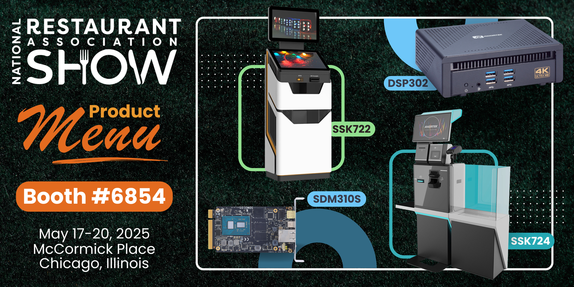 Visit Axiomtek at NRA 2025