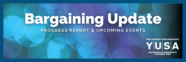 Bargaining Update  Progress Report &  Upcoming Events banner 