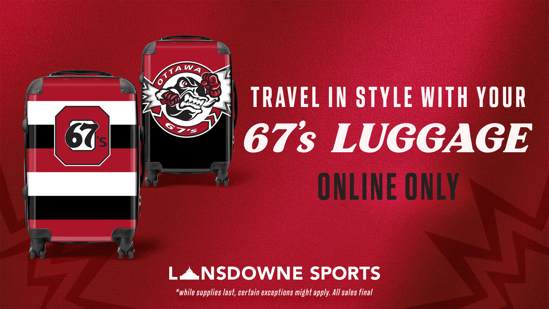 Lansdowne Sports Ottawa 67's Luggage 