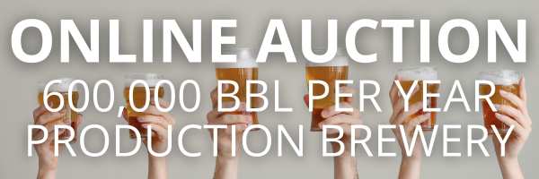 ONLINE AUCTION - 600,000 BBL Per Year Production Brewery