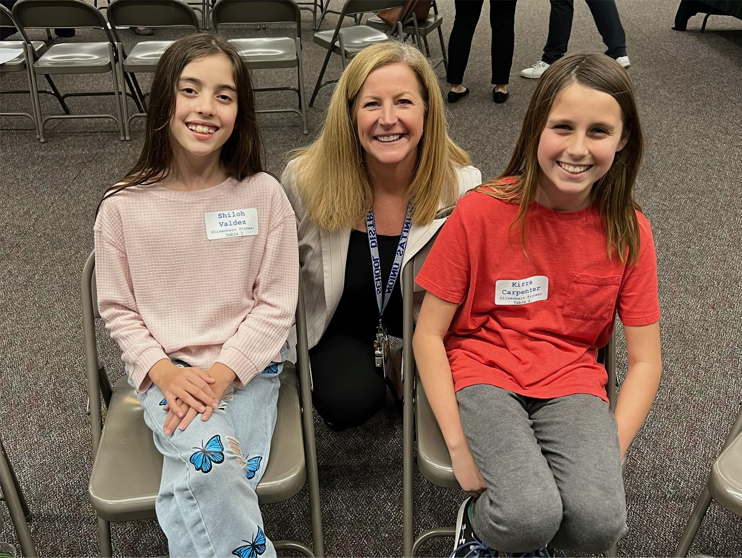 Dr. Grey with Students During LCAP