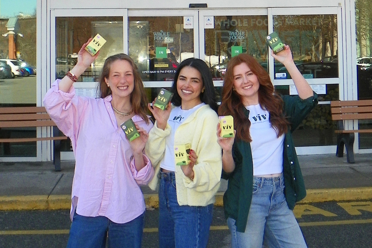 Katie Diasti in front of Whole Foods