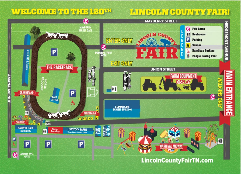 Lincoln County Fair Map