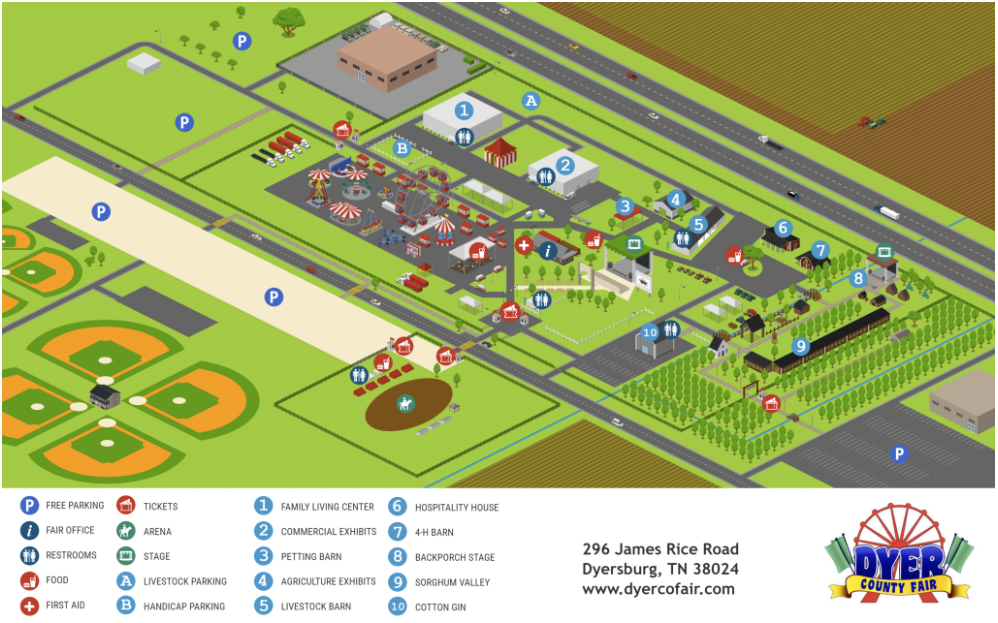 Dyer County Fair Map