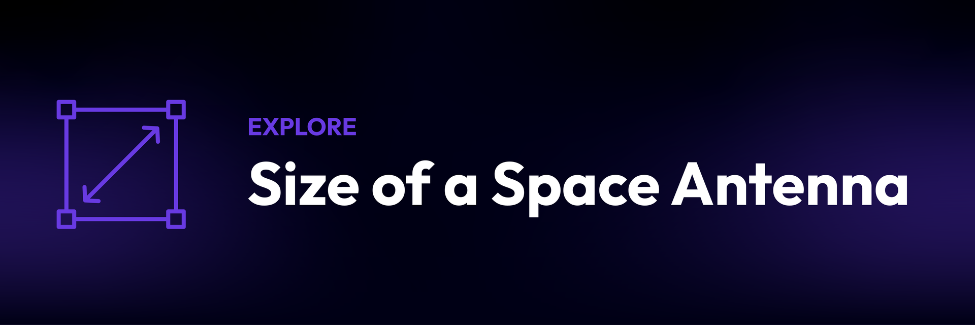 Size of a Space Antenna