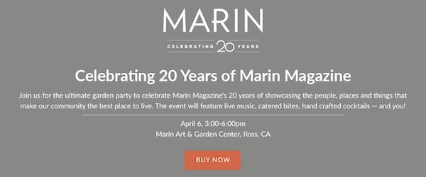 Marin Magazine 20th Anniversary Party