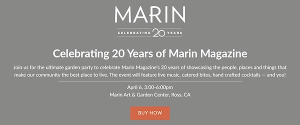 Marin Magazine is celebrating 20 years