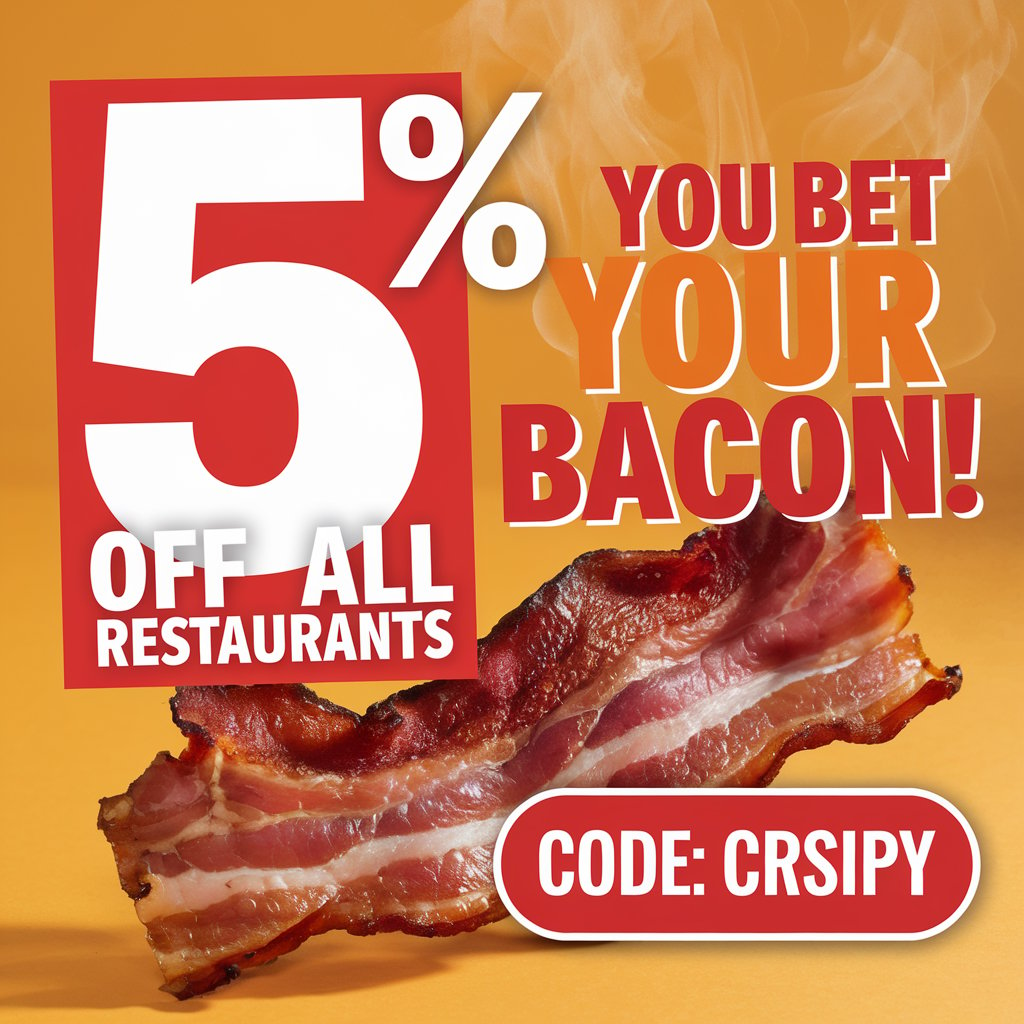 Treat yourself to a feast with 5% off at all restaurants. Use code: DISHIN