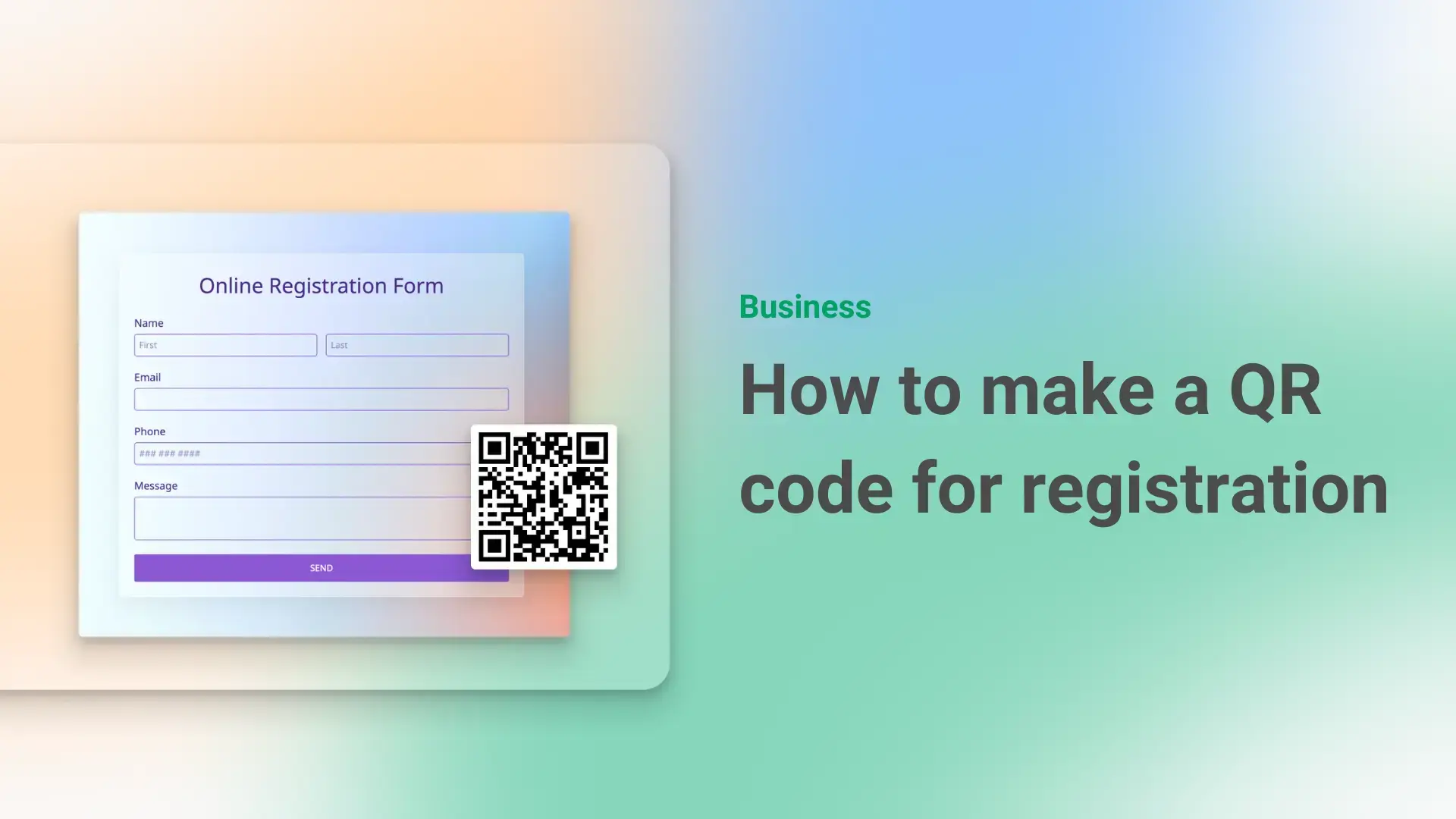 How to Make a QR Code for Registration