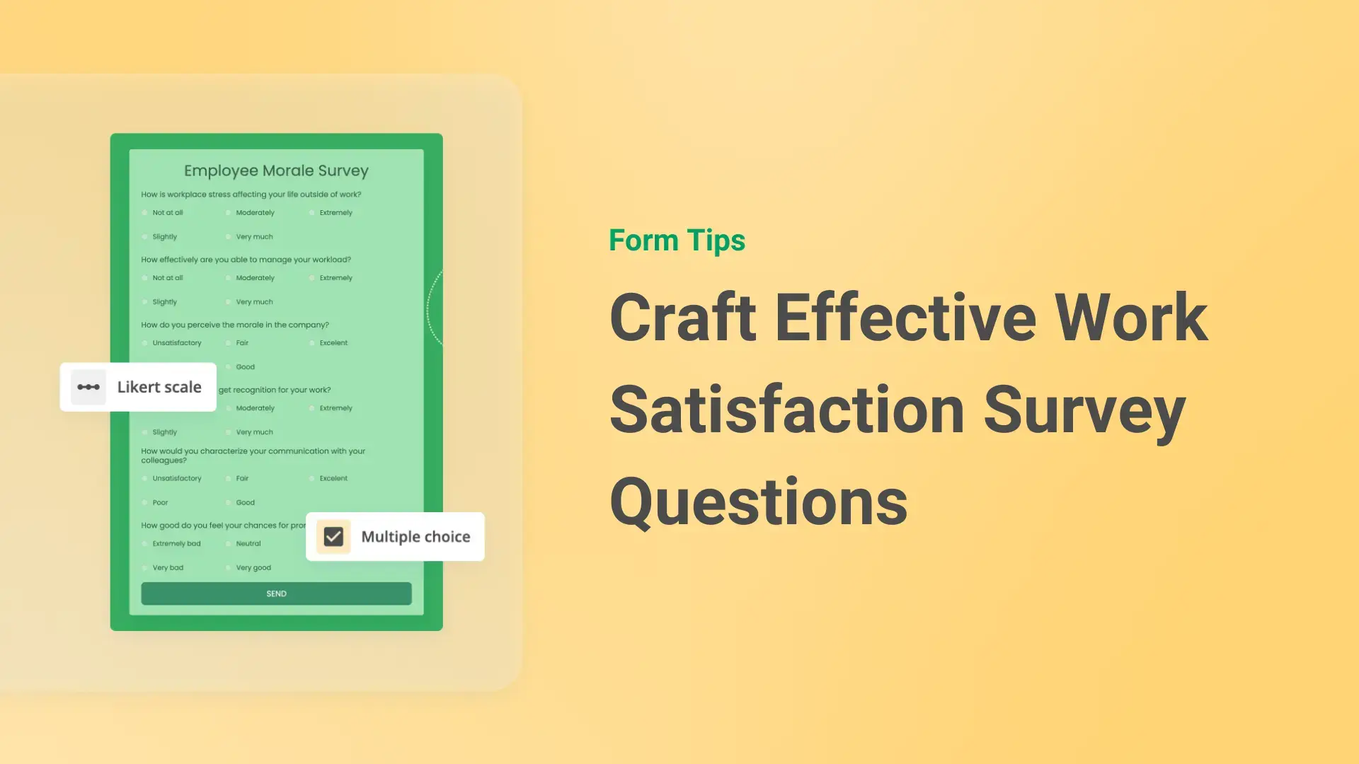 Craft Effective Work Satisfaction Survey Questions