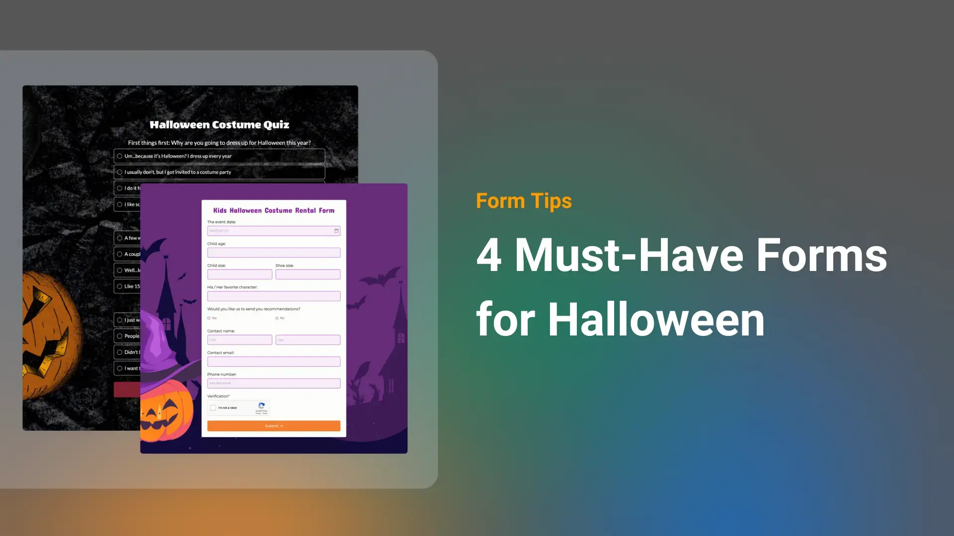 4 Must-Have Free Forms for Halloween