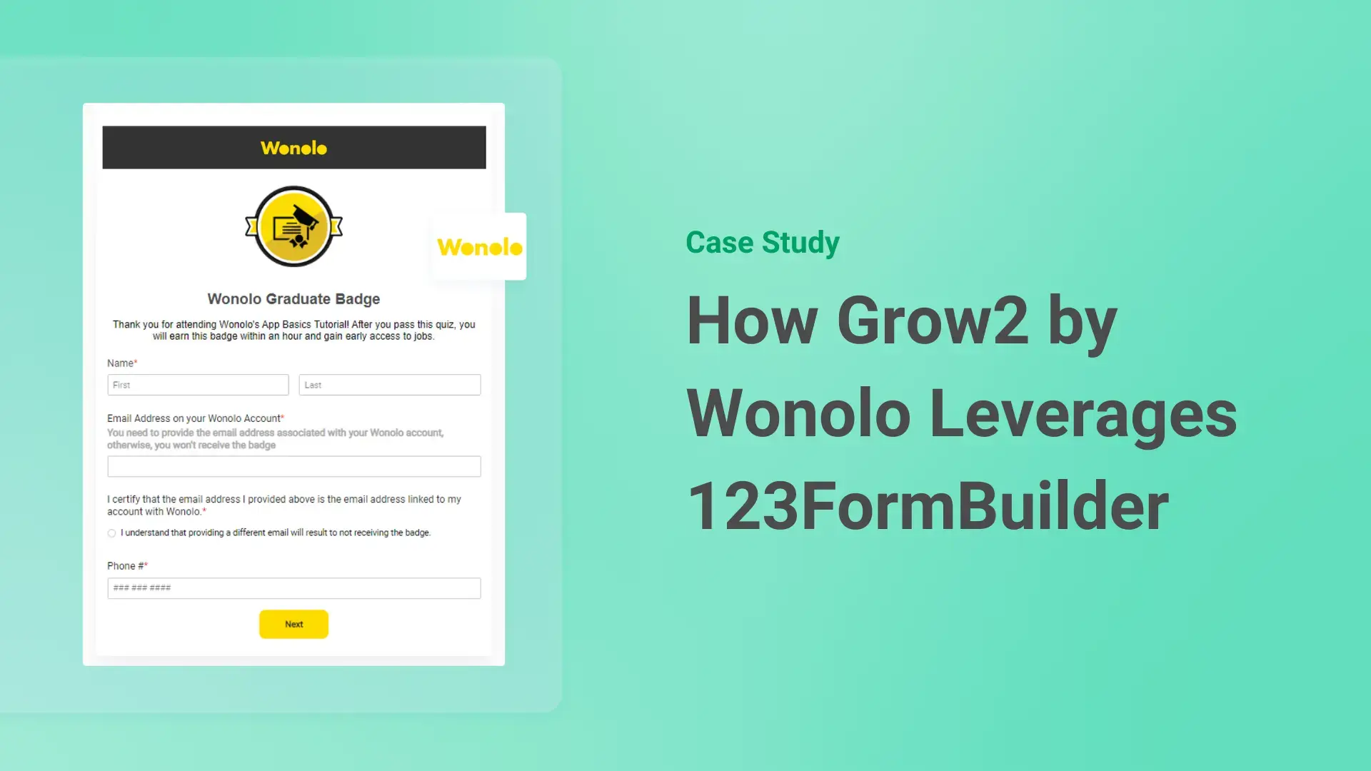 How Grow2 by Wonolo Leverages 123FormBuilder to Enable Workers to Overcome Employment Barriers