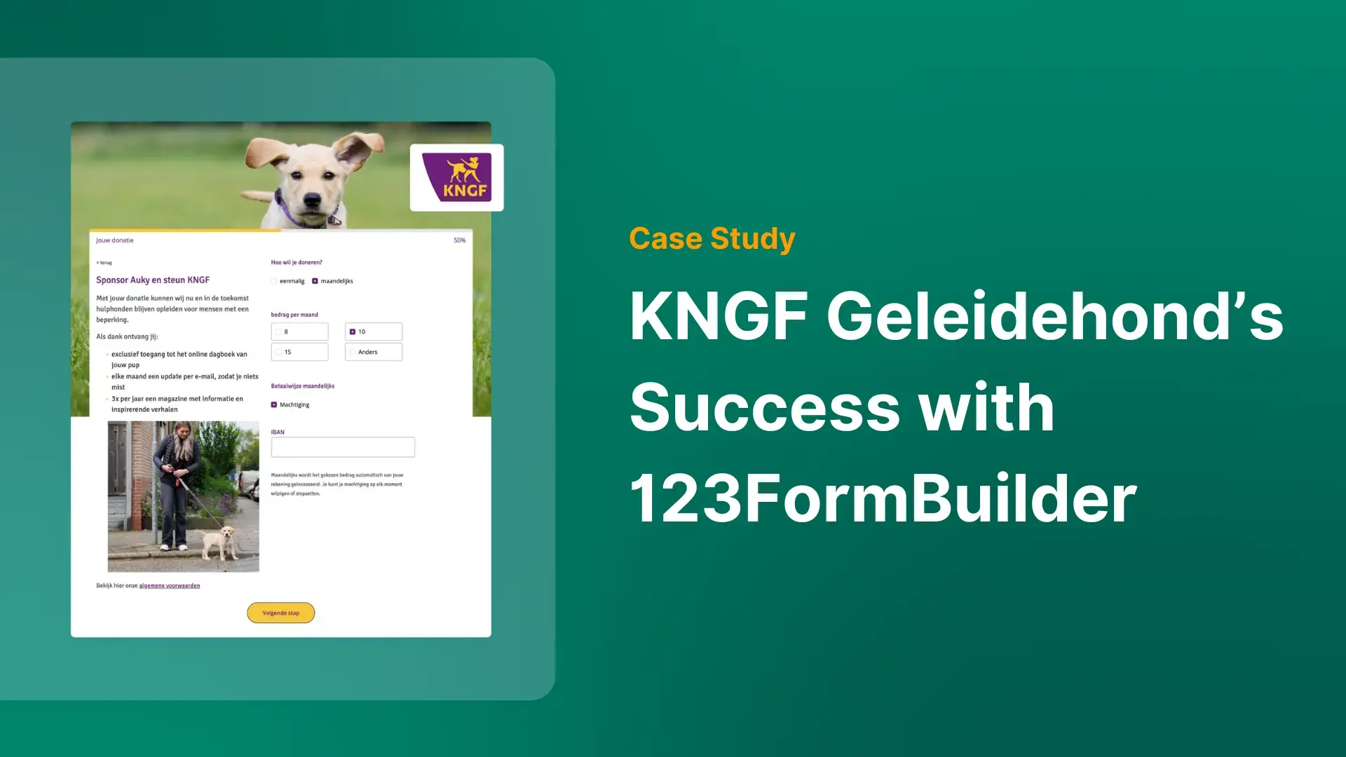 KNGF Geleidehond's Success with 123FormBuilder 