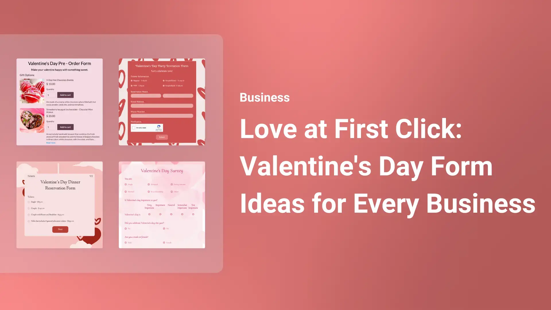 Valentine's Day Form Ideas for Every Business