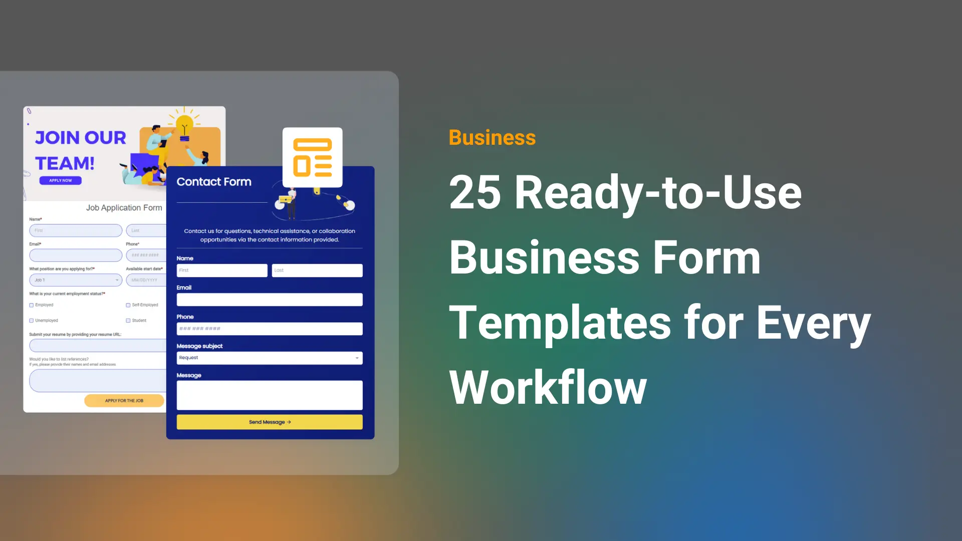 25 Ready-to-Use Business Form Templates  