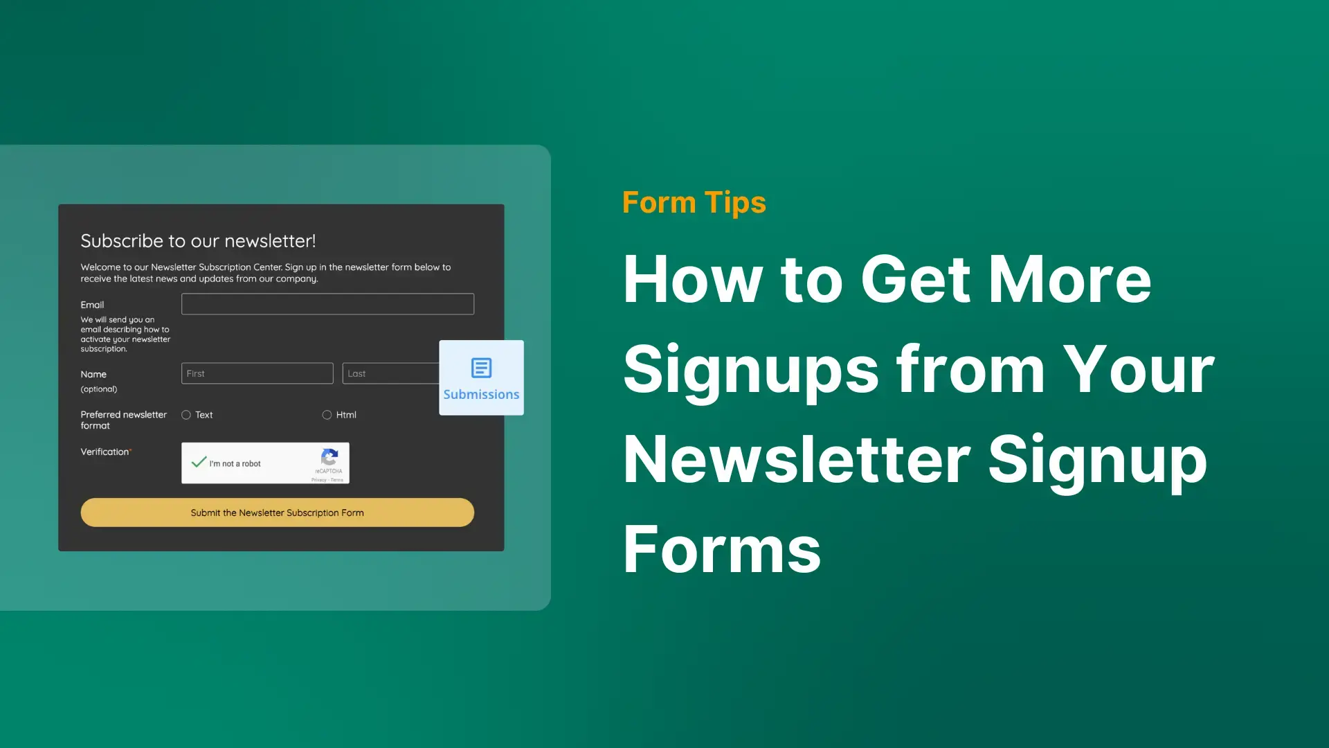 How to Get More Signups from Your Newsletter Signup Forms