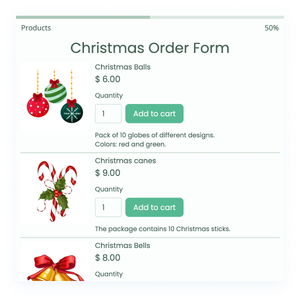 Christmas Order Form