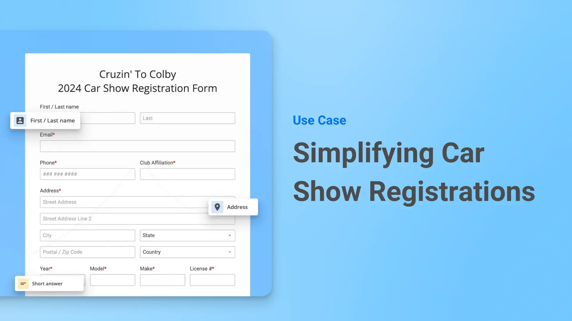 Simplifying Car Show Registrations