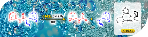 Iridium Catalyst for Hydrogenolysis of Urea Derivatives to Formamides and Amines under Mild Conditions