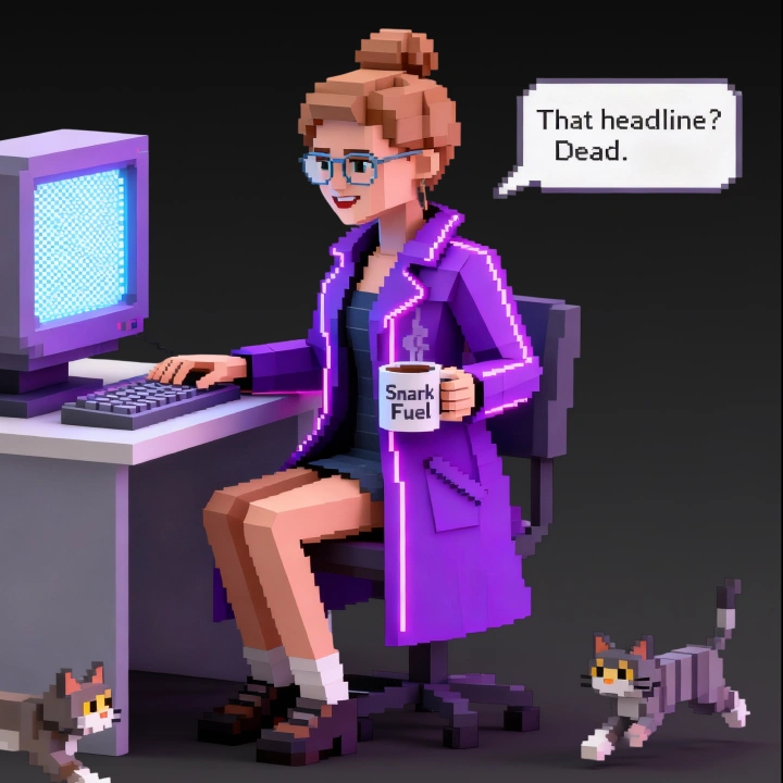 a cartoon of a woman sitting at a computer