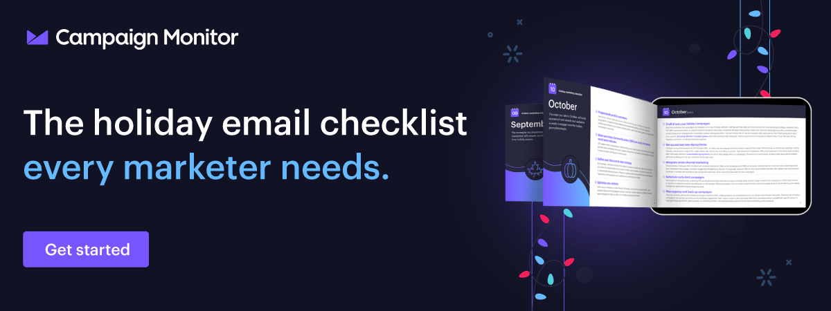 Got a list? Check it twice. With Campaign Monitor.