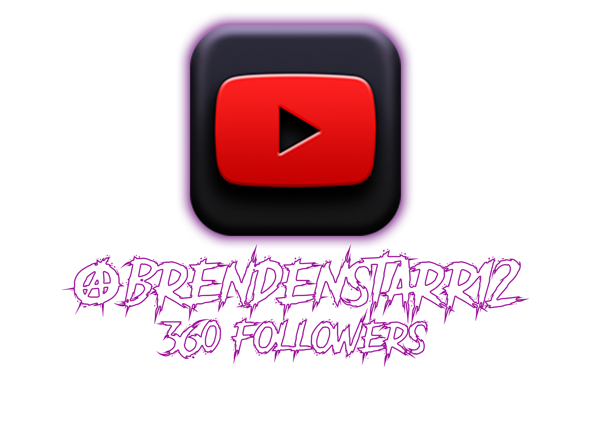 YouTube Logo and Brenden Starr YouTube Logo and Brenden Starr