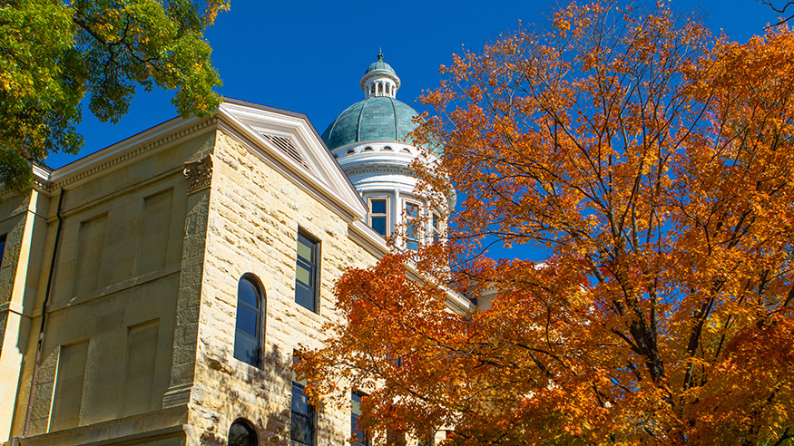 Augustana College in autumn