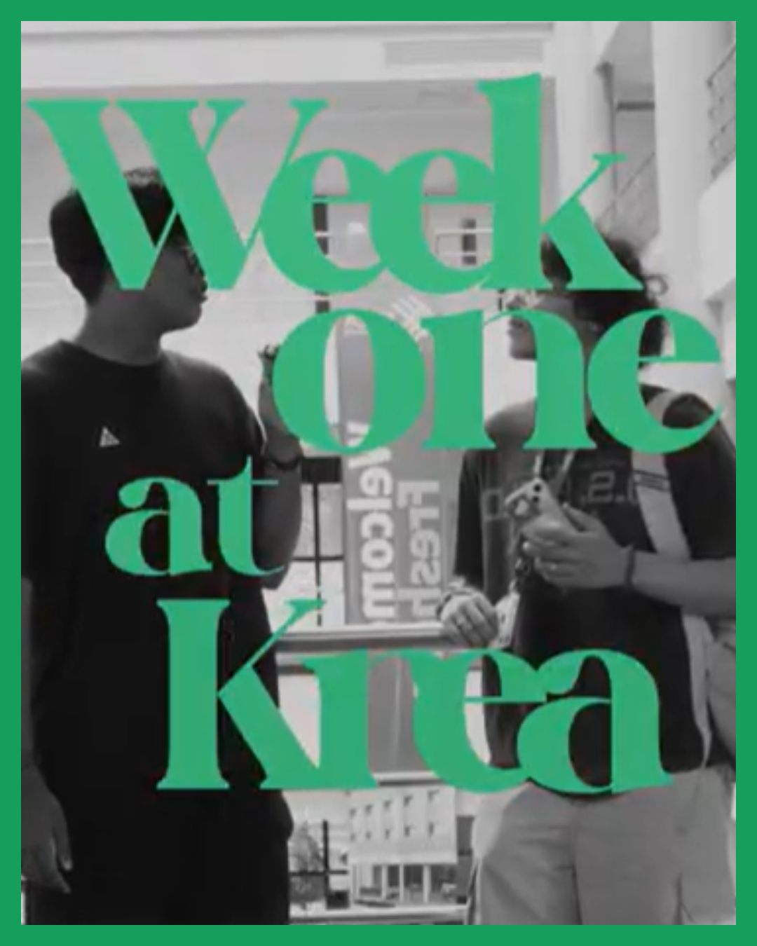 Week one at Krea