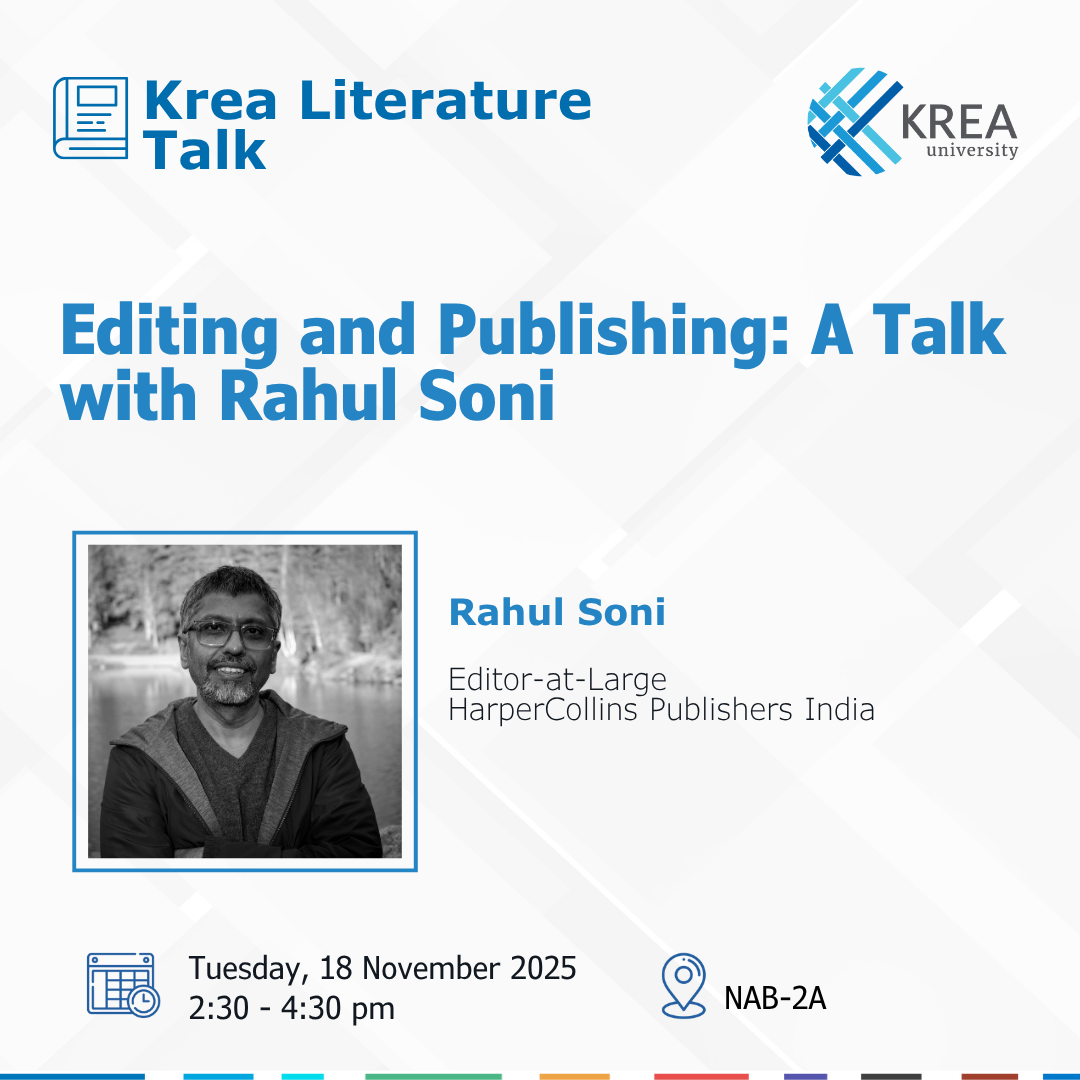 Editing and Publishing: A Talk with Rahul Soni