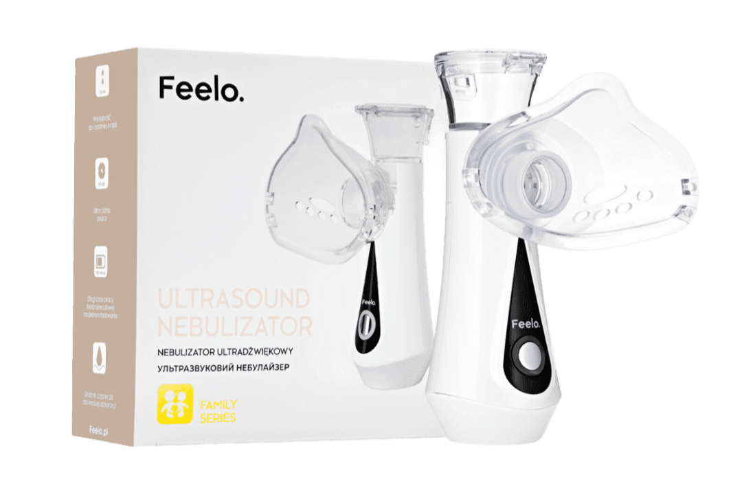 Ultradźwiękowy Feelo Family Nebulizator dla dzieci i dorosłych.