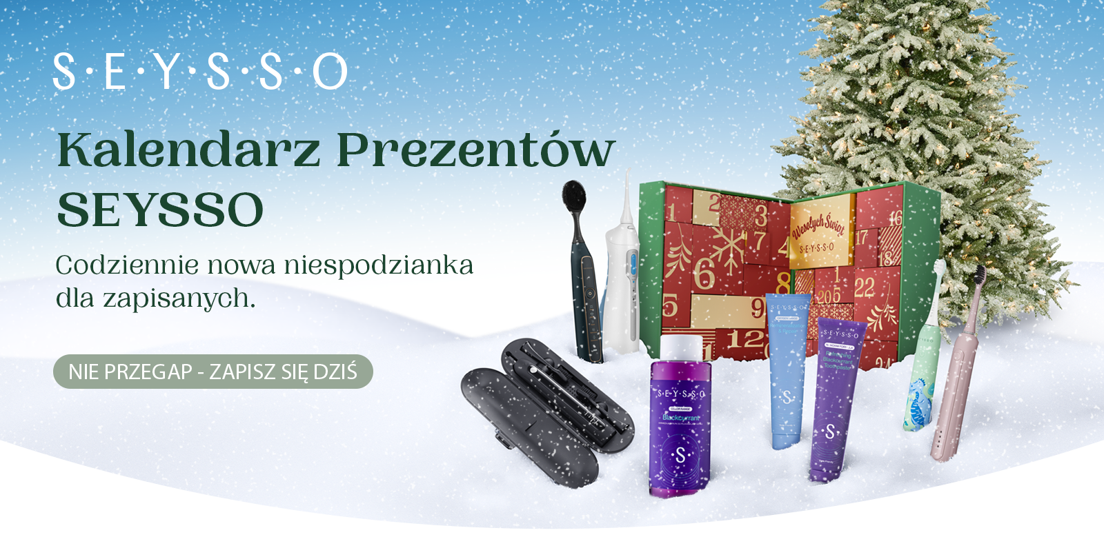 Kalendarz Prezentów SEYSSO - codziennie nowa niespodzianka dla Ciebie!