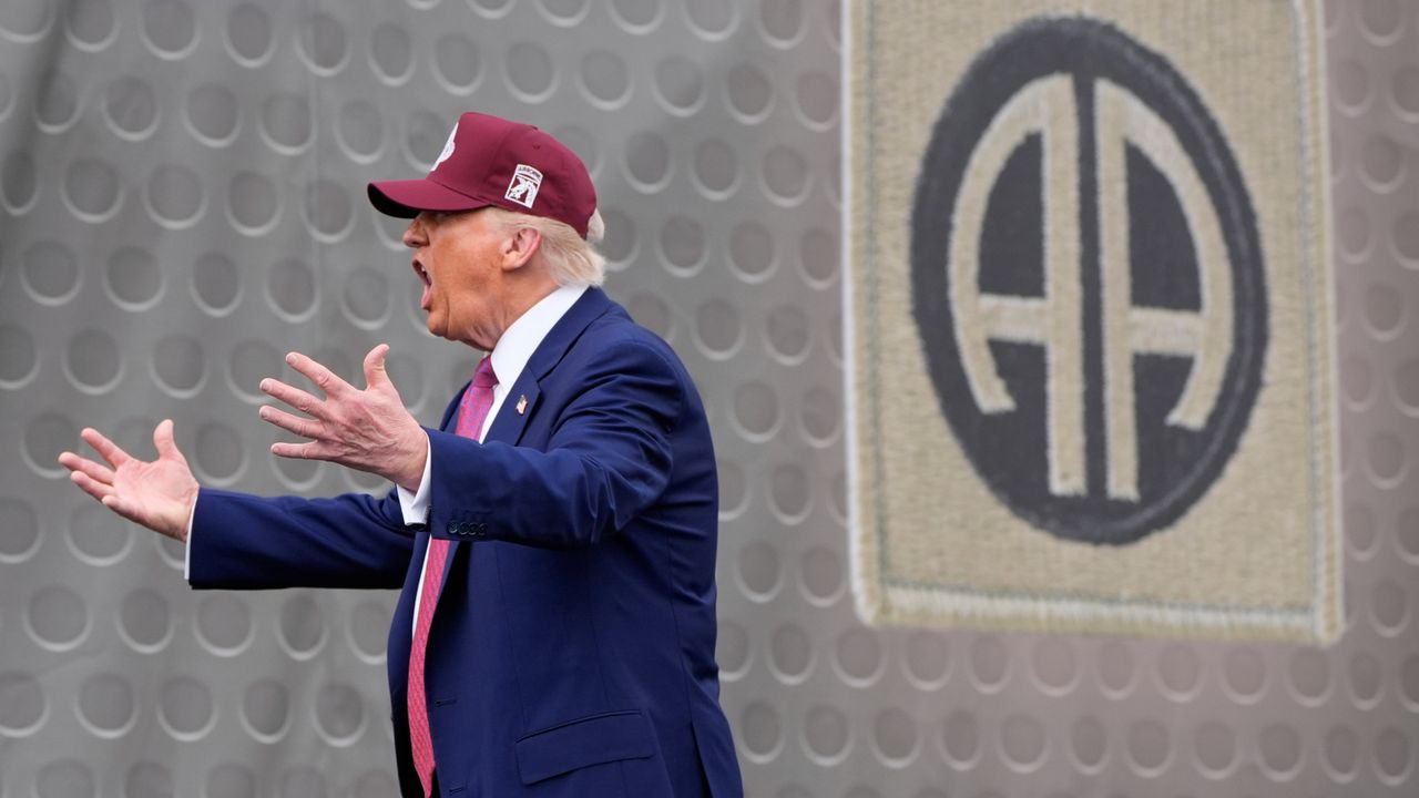 President Donald Trump arrives to speak, Tuesday, June 10, 2025, in Fort Bragg, North Carolina. [AP Photo/Alex Brandon]