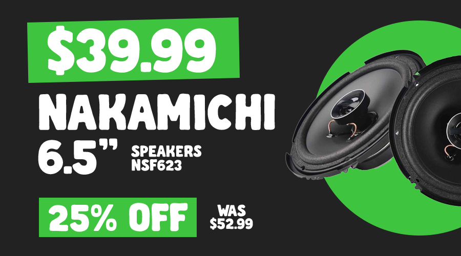 NAKAMICHI 6.5" SPEAKERS $39
