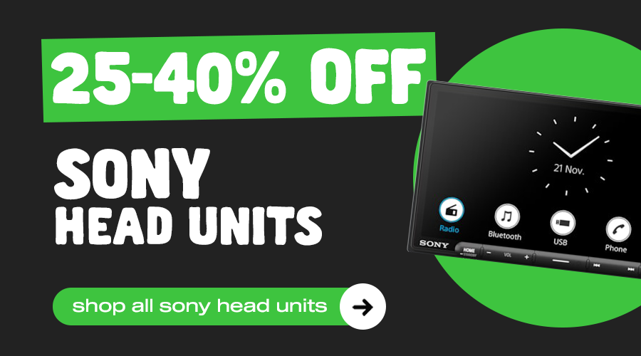 25-40% Off Sony Head Units