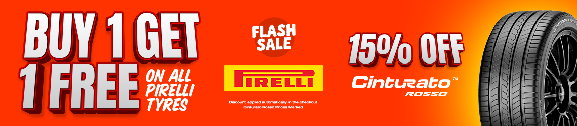 Buy 1, Get 1 FREE Pirelli Tyres Buy 1, Get 1 FREE Pirelli Tyres