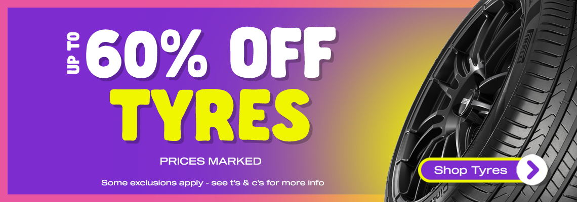 25-60% Off Tyres