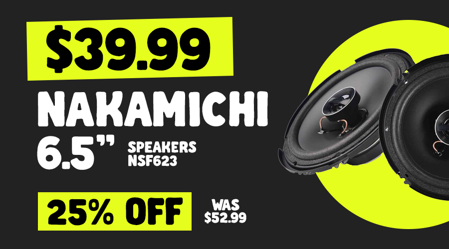 NAKAMICHI 6.5" SPEAKERS $39