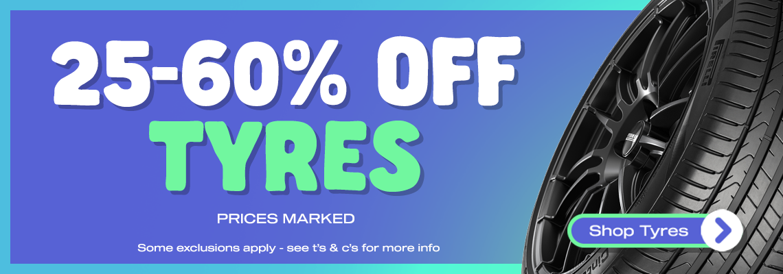 25-60% Off Tyres
