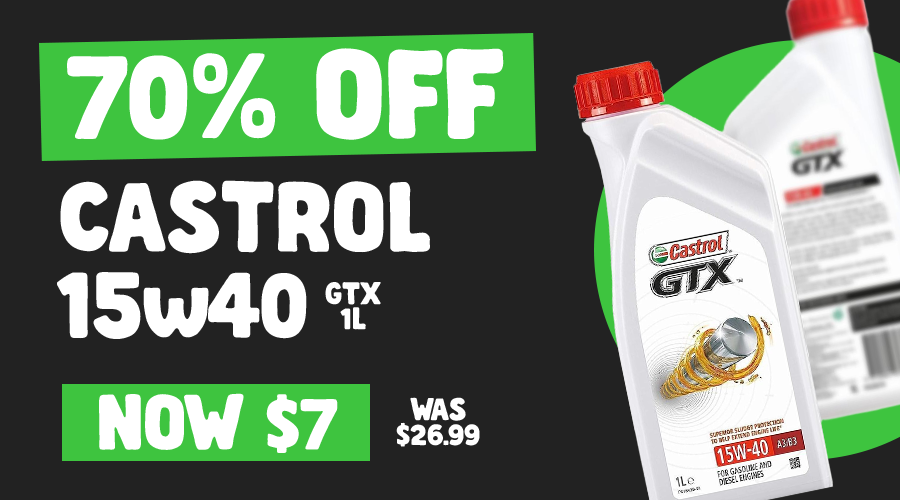 CASTROL 15W40 $7.99