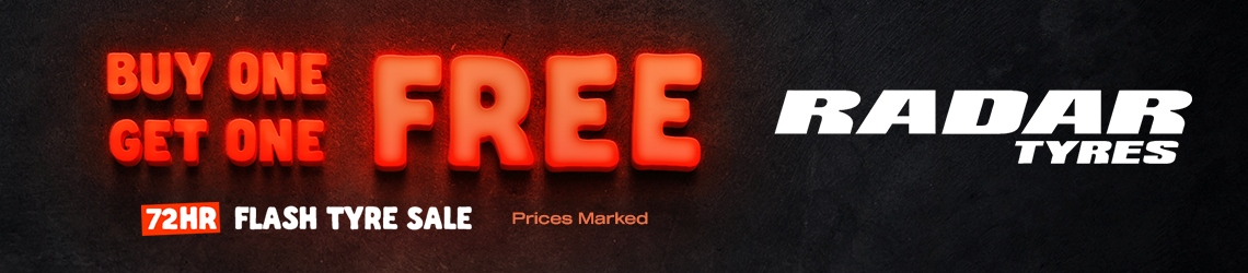 Buy 1 Get 1 Free - Radar Tyres