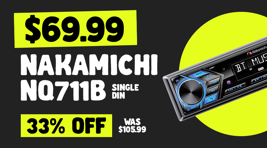 NAKAMICHI SINGLE DIN HEAD UNIT $69