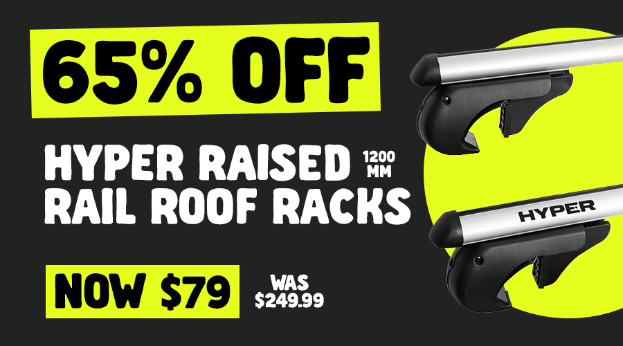 RASIED RAIL ROOF RACKS $79