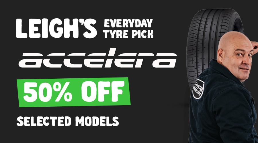 50% Off Accelera Tyres