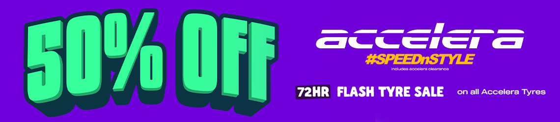 50% Off Accelera Tyres 50% Off Accelera Tyres